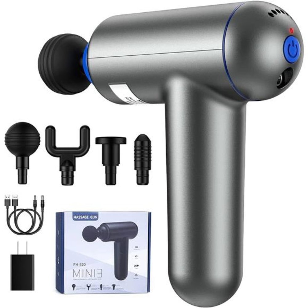 Deep Tissue Muscle Massage Gun USB Rechargeable Super Quiet Percussion Massager